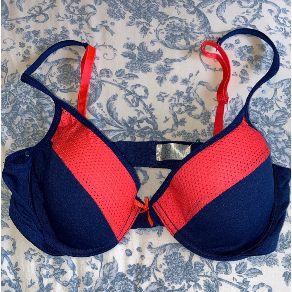 Just B Bra 36 C Blue &Red pre owned see all photos - Picture 4 of 8